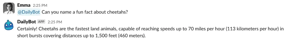 AI assistant in chat