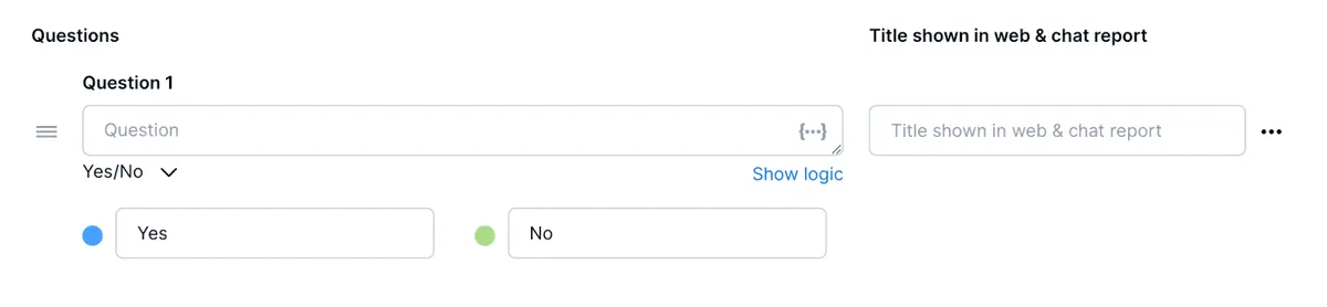 Ejemplo de pregunta Sí/No