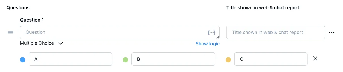 Ejemplo de pregunta de opción múltiple