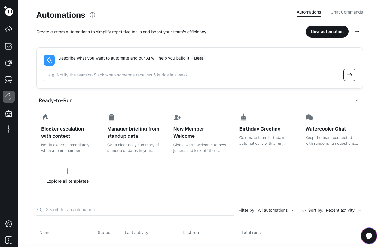 No-code automation gallery with templates