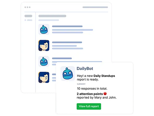 Dailybot Daily Standups report notification