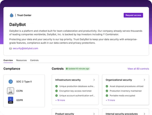 Dailybot Trust Center